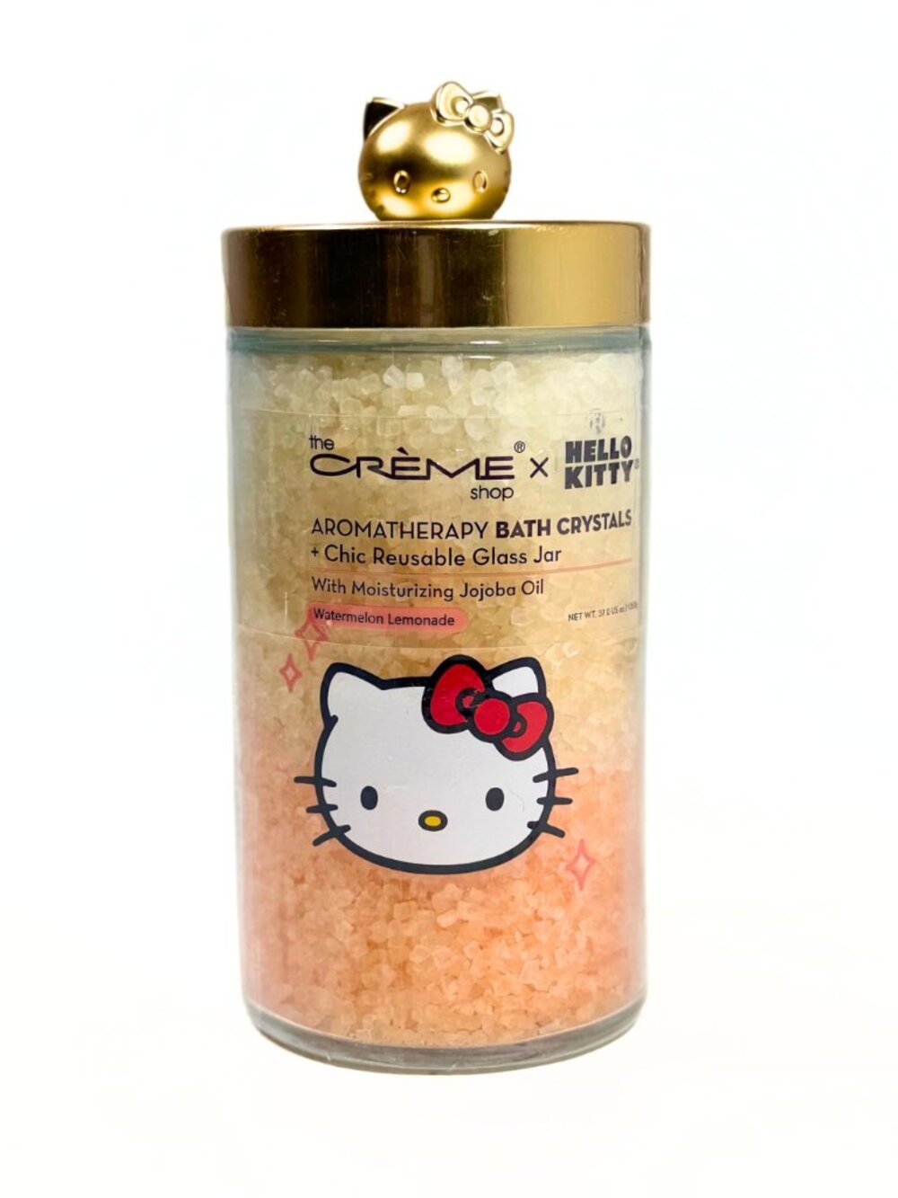 The Crème Shop x Hello Kitty Aromatherapy Bath Crystals Watermelon Lemonade Glas
